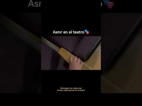 ASMR en el teatro #asmr #asmrsounds #asmrcommunity #colombia #bogota
