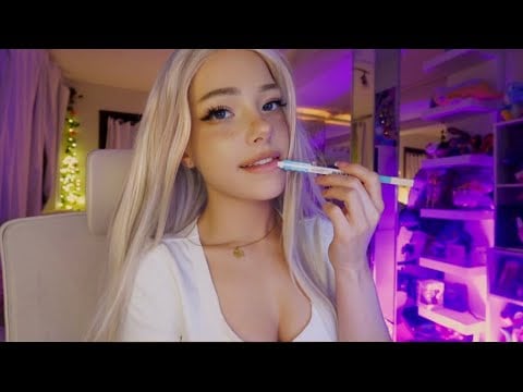 The Cute Ditzy Blonde Girl in Class Likes You! ASMR Roleplay