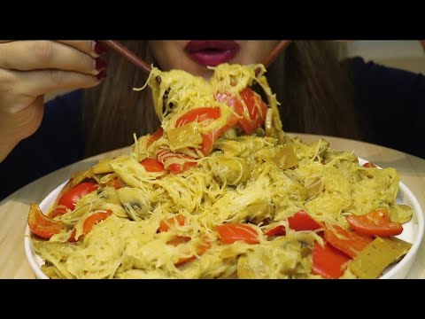 ASMR VERMICELLI NOODLES COCONUT MILK VEGGIES MUKBANG no talking CREMA ASMR #asmr #mukbang #noodles
