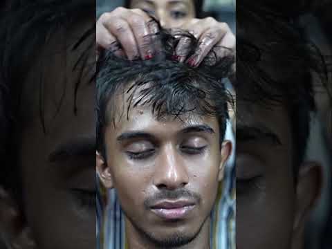 Unlock Serenity: Gentle Indian Head & Neck Oil Massage ASMR | Traditional Techniques #shorts