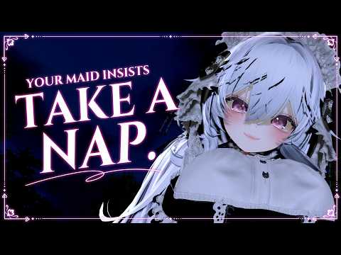 Your Maid Forces You To Take A Nap ♡ Maid Lap Pillow & Sleep Aid, Headpats【Visual ASMR Vrchat】