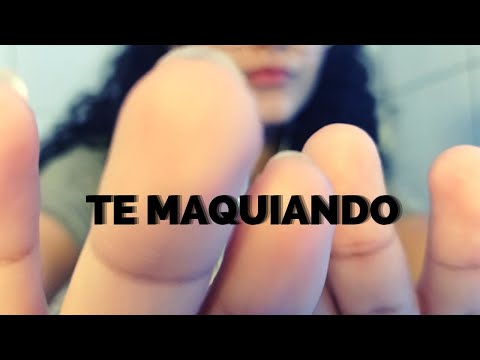 ASMR -Te Maquiando l NO TALKING l Sons reais l toque na tela