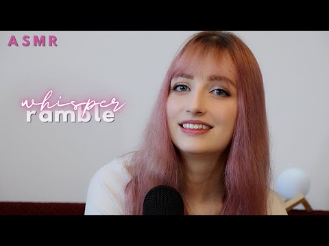 ASMR│Whisper Ramble│Channel Update, 1 Year on YouTube, the ASMR community