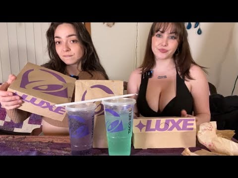 ASMR Tacobell Mukbang With Ariel 