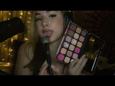 ASMR spit painting your makeup 🤍💄
