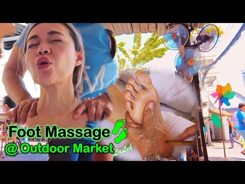 $5 FOOT MASSAGE OUTDOOR, BEST WAY TO ENJOY WEEKEND | My favorite Street Massage [Unintentional ASMR]