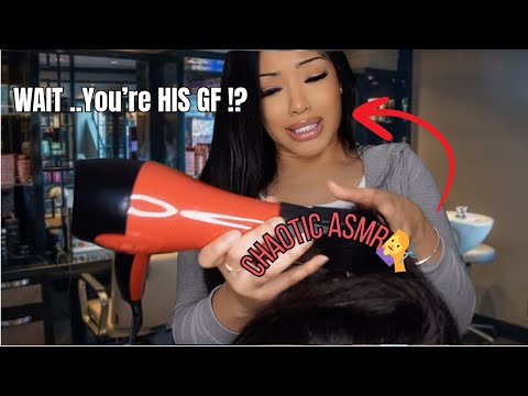 ASMR Jealous Ex-Girlfriend Does Your Hair 💇‍♀️💅 (You Have No Idea...) | Fast & Chaotic Roleplay