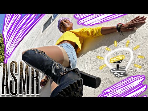 ASMR REQUEST 💜  Light Bulb Crush ⚡️💡 {Knee High Boots, Sheer Nylons}