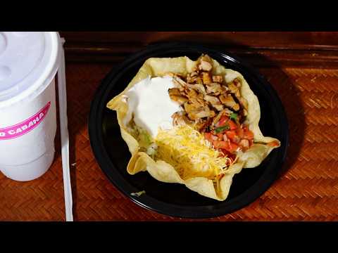 Chicken Fajita Taco Bowl ASMR Eating Sounds