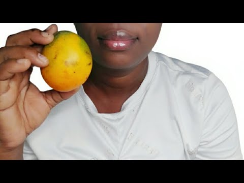 ASMR💞 Comiendo 👄mango 🥭 Maduro 😋💦 Mouth Sounds 👂😴💤