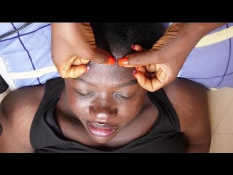ASMR FACE TOUCHING AND NITPICKING WITH SOFT WHISPERS 😴😴