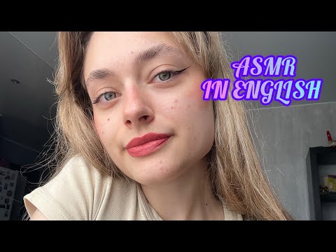 ASMR RAMBLING IN ENGLISH😴 very close whispering💘