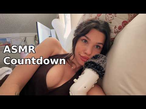 ASMR Countdown from 100 (whispering, mouth sounds, ear to ear)