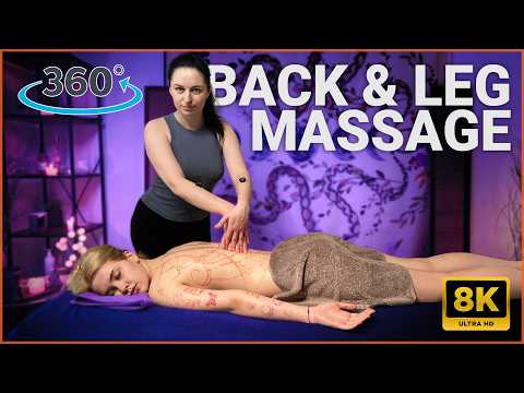 Relaxing Back Massage in VR 360 | ASMR Session with Anna & Aya