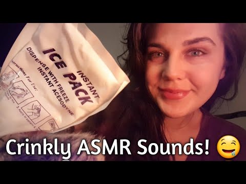 ASMR | Crinkly Sounds | Ice Pack & Plastic Cover ||