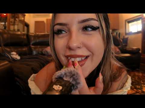 asmr- in your face mouth sounds, teeth tapping & kisses 💖 