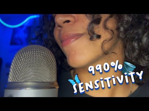 ASMR Mouth Sounds and Hand Movements with rings at Sensitivity 990%   🪣