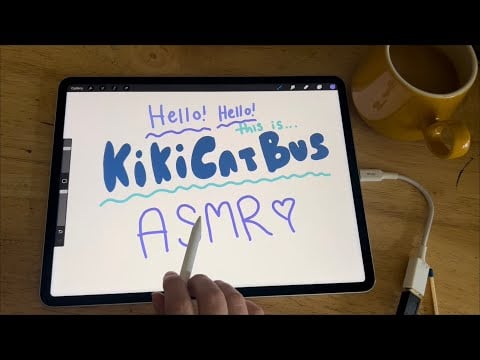 ASMR Doodling on ProCreate and Clicky Whispers
