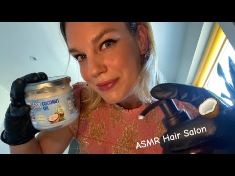 [ASMR] Fast & Aggressive Hair Salon 💆‍♀️ Detangling, Brushing, Scalp Massage And Hair Wash (Gloves)