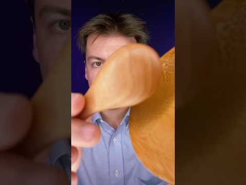 Wooden spoon scraping sounds #asmr #asmrsounds #visualasmr #raeasmr #asmrtriggers #woodasmr