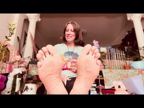 ASMR bare foot chit chat good morning