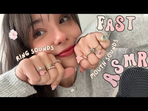 ASMR🩰🌙 Fast and Agressive Hand Sounds + Ring Sounds + Mouth Sounds + Lots of Ramblinggg
