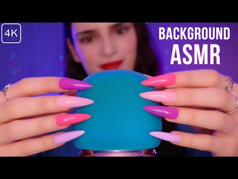 ASMR when you need BACKGROUND SOUNDS 🎧 Mic Scratching , Tapping , Massage etc 😴 NO TALKING for SLEEP