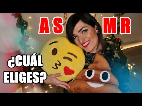 ASMR ¿Qué EMOJI eliges? 💩😘 VAMOS A DORMIR con estos COJINES 😍😍 SALU2