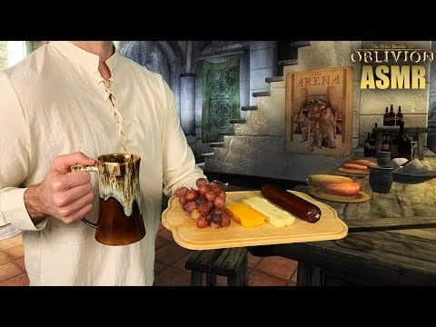 [ASMR] Elder Scrolls OBLIVION Roleplay | Dinner in the Imperial City | ASMR Oblivion Adventure