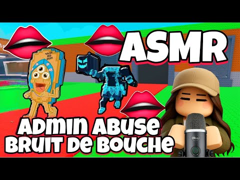 ASMR Français • LES MEILLEURS BRUIT DE BOUCHE SUR STEAL A BRAINROT ROBLOX 😴 (backroom admin abuse)