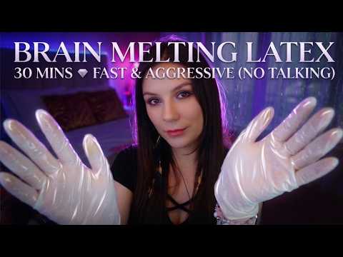 ASMR BRAIN MELTING Latex Gloves 🧠 Fast & Aggressive (No Talking)