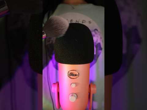 ASMR MIC BRUSHING TO HELP YOU RELAX 🎙️✨ #asmr #asmrsounds #micbrushing