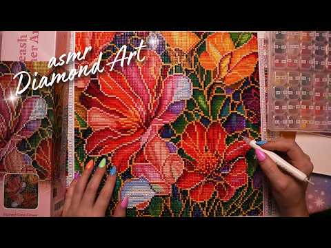 ASMR Finish a Diamond Art Canvas with Me 💎 