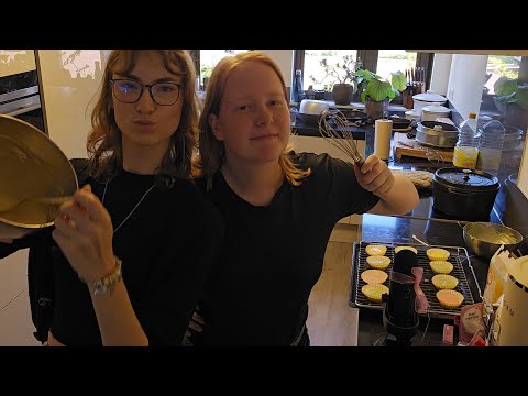 Asmr Baking Cupcakes🧁 Part 1| We Are Professional Bakers | Soft spoken/whispered (we tried)