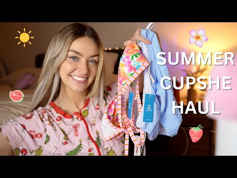 ASMR Cupshe Summer Swimwear Try-On Haul 👙☀️