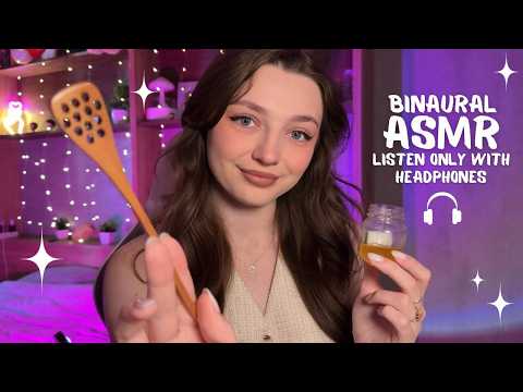 Binaural ASMR: listen only with headphones 🤤🎧 | バイノーラルASMR：ヘッドホンでのみ聴いてください 🎧✨