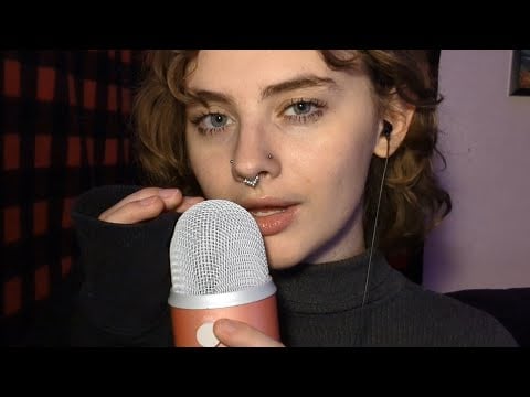 ASMR ~ Layered Mic Scratching and Mouth Sounds (DELAY + RAIN)