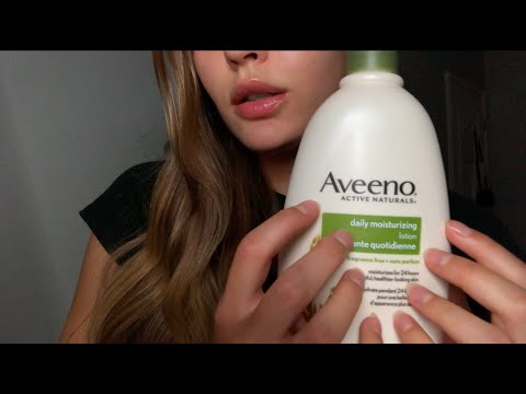 ASMR tapping, scratching, & gripping lotion bottles | lofi!