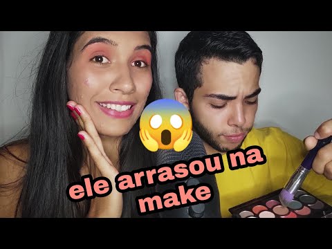 ASMR MEU MARIDO ME MAQUIOU