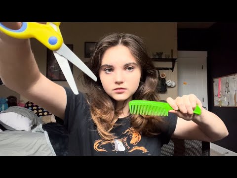 One minute haircut ✂️ASMR￼