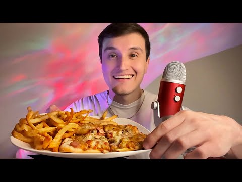 ASMR Eating Pizza And French Fries 🍟🍕 (Thanksgiving Mukbang)