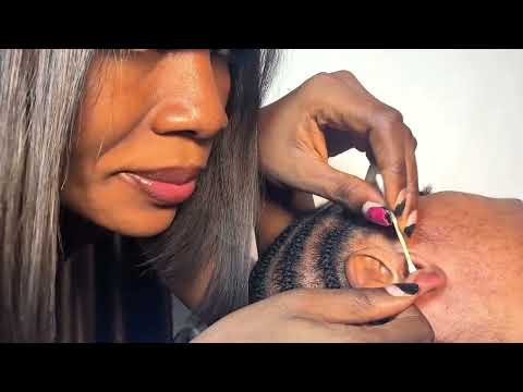 Asmr satisfying deep ear cleaning massage for sleep and relaxation 