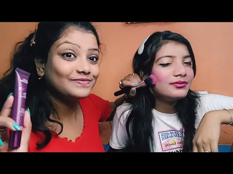 ASMR Real Roleplay | Toxic Sister Doing Her Sister Birthday Makeup | 😈💄