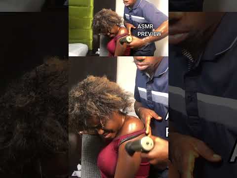 ASMR INTENSE HEAD AND NECK MASSAGE WITH MASSAGE GUN #massagegun #ASMRMASSAGEGUN