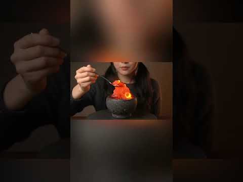Lava Slush ice Mukbang #asmrsounds #eatingsounds #asmrvideo