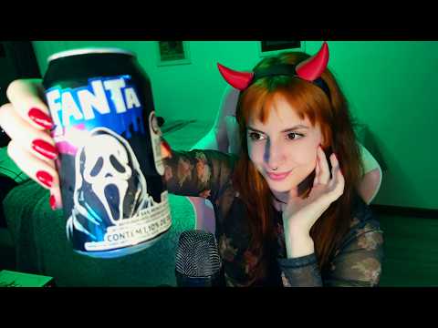 ASMR 🎃 Itens Temáticos de Halloween e Experimentando a Fanta Ghostface 2026