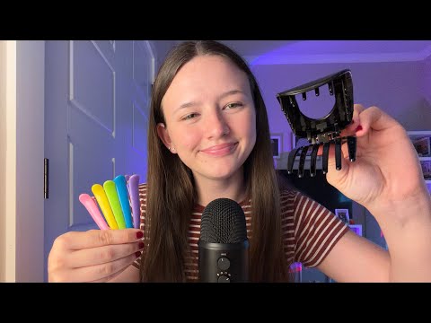 ASMR Clipping Your Hair Back 💘