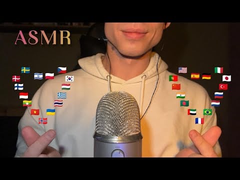 ASMR | Wish you "Good Night" in 30 Different Languages 😴💤