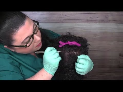 ASMR Scalp Check and Treatment (Afro/Kinky Hair, Scalp Massage) Medical Roleplay