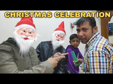 Christmas celebration 2018 with all barbers and poor people
